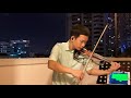 Rhythm of the rain-The Cascades Cover violin &amp; backing-Hkawng Hong with iPad GarageBand.live played.