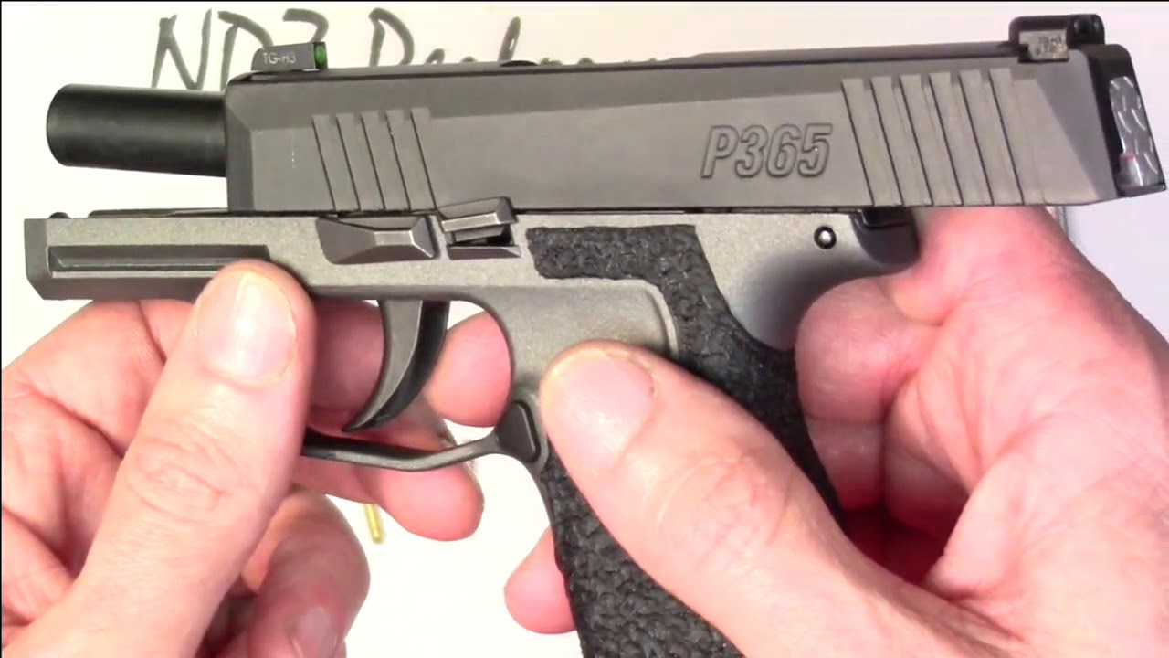 Sig P365 Receiver Pin Stainless with PVD Gold TiN or TiCN by NDZ Performance YouTube