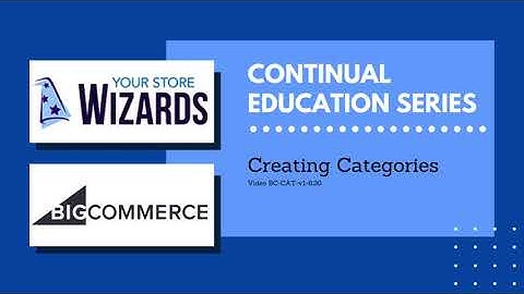 Your Store Wizards BigCommerce Training: Creating Categories