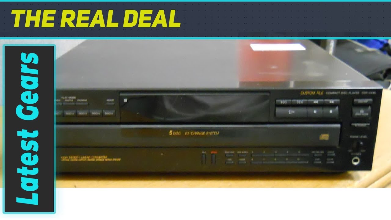 sony-cdp-c445-compact-disc-player-5-disc-changer-review-youtube