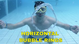 How To Make Horizontal Bubble Rings Under Water - Bubble Ring Tutorial