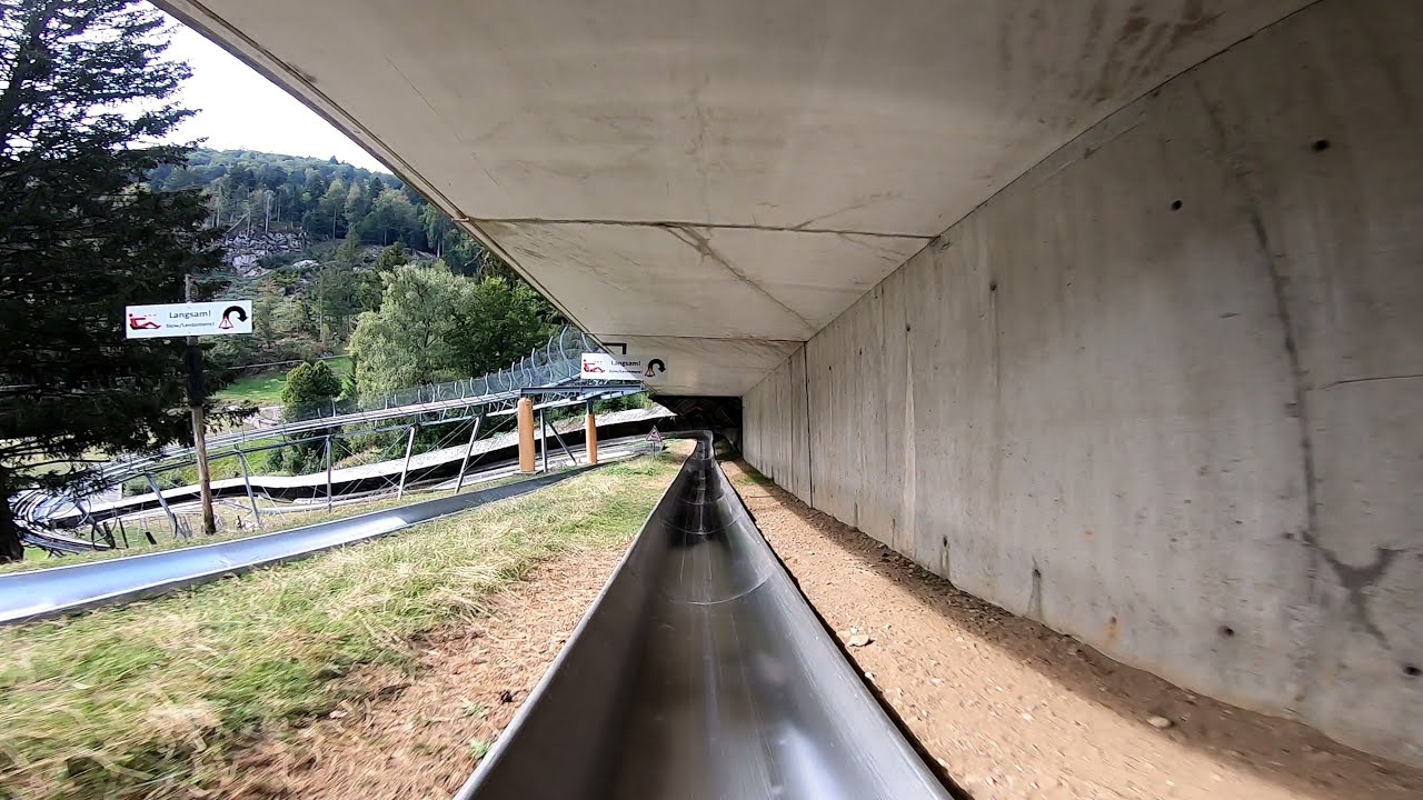 Wiegand Sommerrodelbahn Berg-Rodelbahn rechts Steinwasen Park 2020 POV Onride