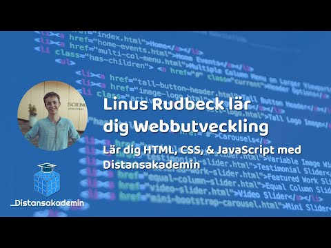 Del 1/15 (HTML) - Lär dig webbutveckling med Distansakademin & Linus Rudbeck