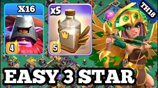 Thrower + revive spell attack strategy I best th18 attack strategy clash of clans