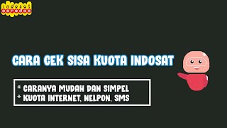 Cara cek sisa kuota data indosat lewat sms