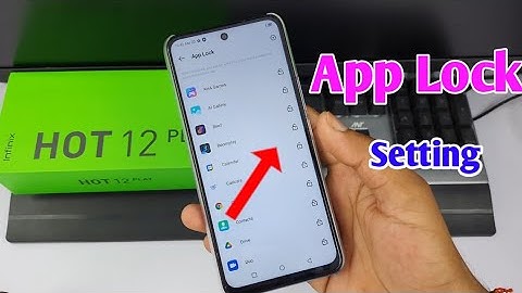 infinix hot 12 play me app lock kaise lagaye | infinix hot 12 play app lock setting | app lock