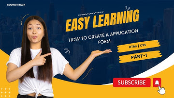How to create a Application Form using html and css || Part-1 || @Coding__Track