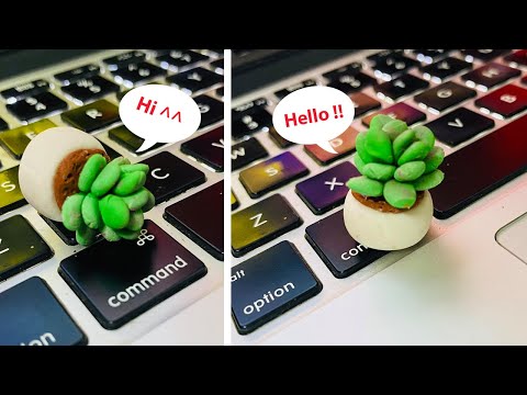 Video Làm Chậu Sen Đá Bằng Đất Sét Đơn Giản - Polymer Clay... - youtube