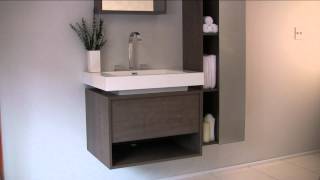 Small Gray Bathroom Vanity FVN8070GO