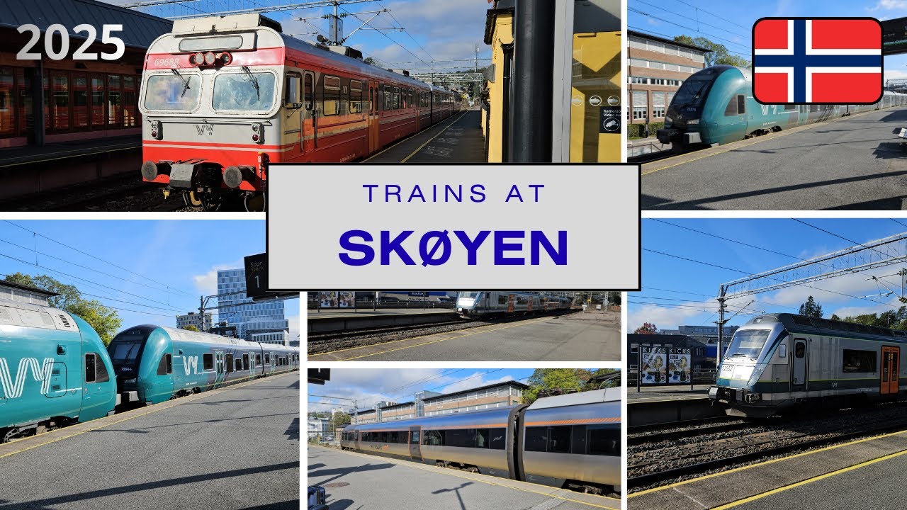🚅 Trains at Skøyen | Norway 🇳🇴 | 26.09.2025