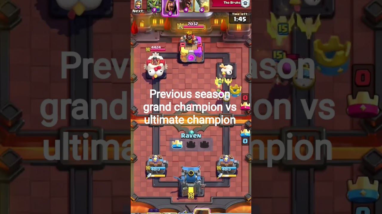 Ultimate champion player playing against grand champion 