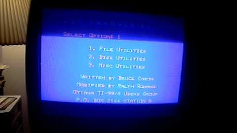 Ti-99 Disk Manager pt.1