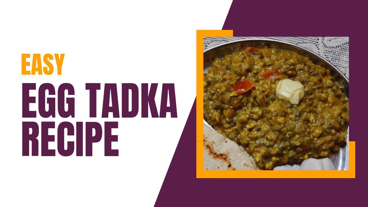 Egg Tadka recipe! eggtadka YouTube