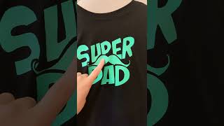 I handmade these super dad vinyl t-shirt #etsy #smallbusiness #superdad #vinyl #fathersday #gift