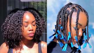 Perfect Braid and Curl || Type 4 Natural Hair