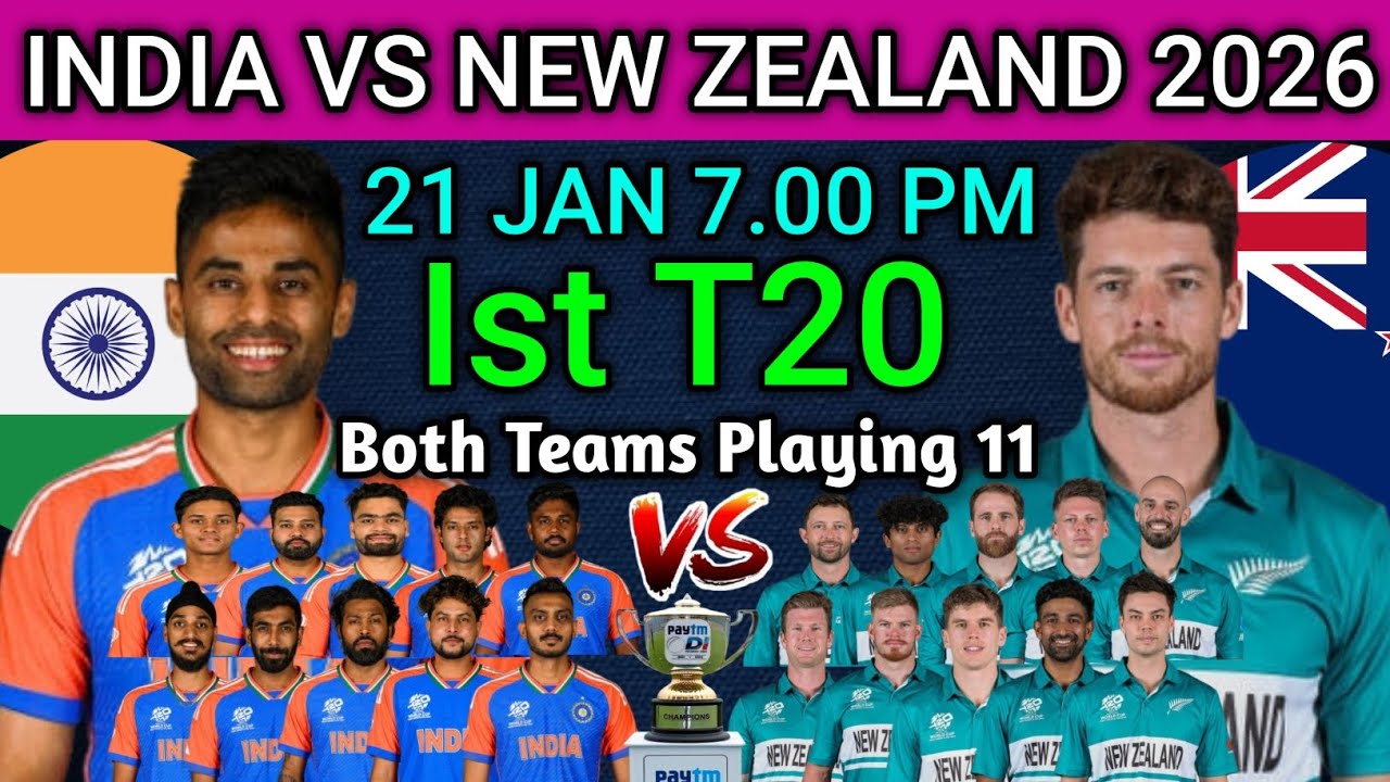IND vs NZ Ist T20 2026 Playing 11 | IND vs NZ Ist T20 2026 Confirm Final Playing 11 | IND vs NZ 2026