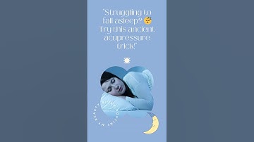 Struggling to fall asleep 😴 Try this ancient acupressure trick! #purealchemy #shorts #healthtips