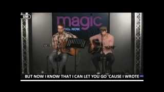 David Cook at Magic 94.9 - The Last Song I'll Write For You (acoustic-with lyrics)
