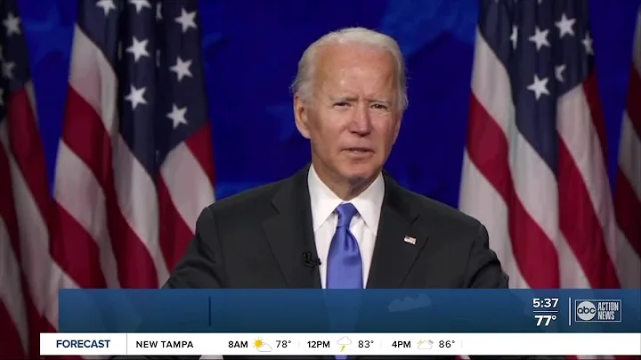 Joe Biden accepts presidential nomination on final night of the Democratic National Convention