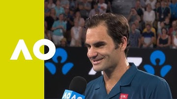 Roger Federer on-court interview (3R) | Australian Open 2019