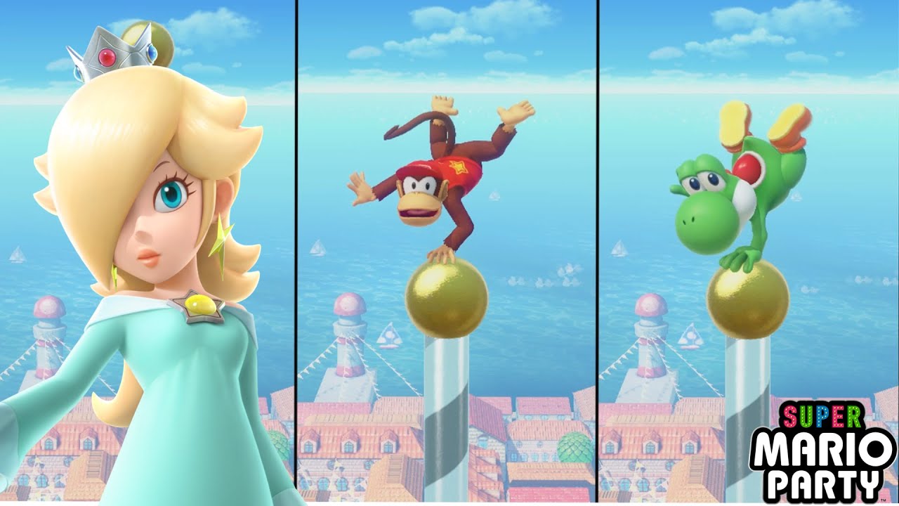 Super Mario Party Minigames series Social Climbers with Rosalina
