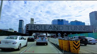 4K NYC - Driving through Holland Tunnel from New Jersey to Manhattan | Oct 2021