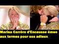 Marina carrre dencausse mue aux larmes pour ses adieux dans le magazine de la sant