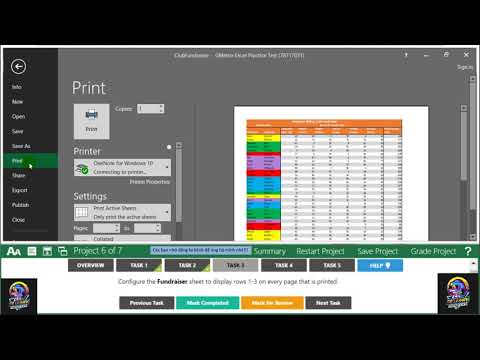 Video Project 6 MOS Excel 2016 Exam 3 | MR. LY KHANH - MOS... - youtube