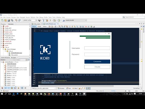 Tuto: Crée une fenêtre (authentification) UI en Java avec NetBeans