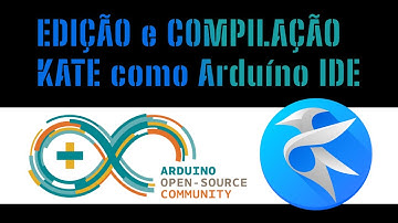 Editando código do Arduino no Kate, copilando e editando no KATE
