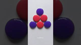 🧿 Purple-Red Pyramid 💜♥️ #asmr #color #relax #shorts #satisfying #art #youtubeshorts #ytshorts #coin