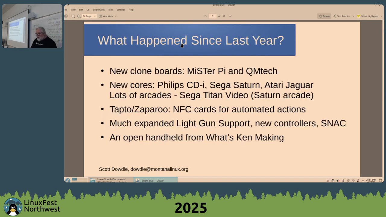 LFNW 2025:  Retro hardware preservation with the MiSTer FPGA Project