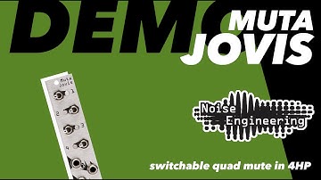 Muta Jovis demo & jam: 4-switch utility module for Eurorack synths