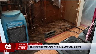 Dearborn Heights Home Flooded After Pipe Bursts During Extreme Cold Snap