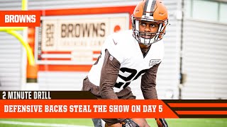 Defensive Backs Steal the Show on Day 5 | 2 Minute Drill