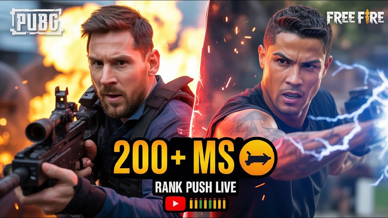 200+ MS Challenge 😳 | PUBG & Free Fire Rank Push LIVE! தமிழ்🔥