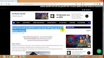 Tecno F4 Pro Flash File MT6739 8.1 Latest Version FRP Hang Logo & Dead Recovery Firmware.