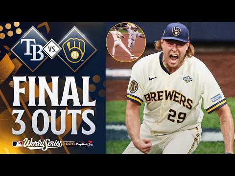 FINAL 3 OUTS: Brewers escape bases-loaded jam vs. Rays for World Series Game 1 win | MLB Highlights