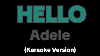 HELLO by Adele (Karaoke Version)