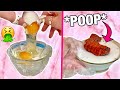 Adding the weirdest things into slime  slime dares satisfying slime asmr compilation