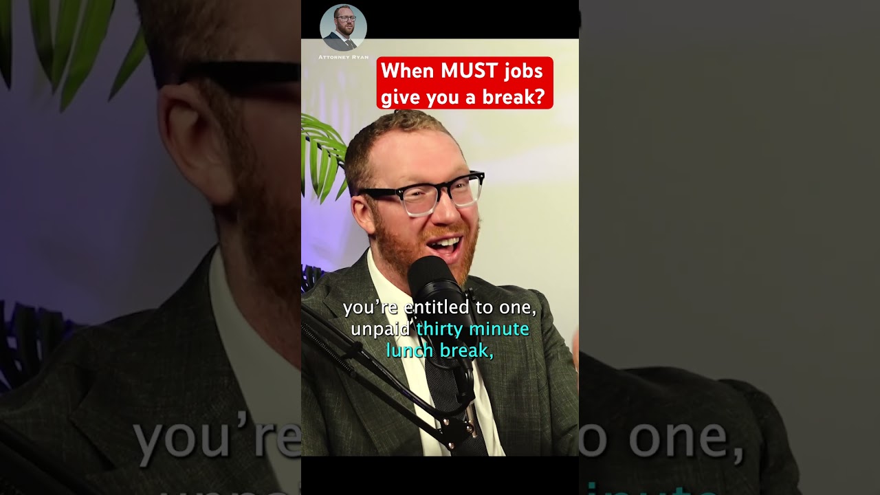 When do employers HAVE to give you a break?