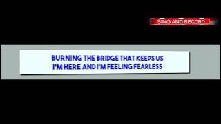 Lost Sky  Fearless Feat Chris Linton karaoke  instrumental  with  lyrics