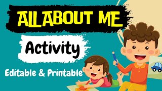 All About Me Activity for Toddlers