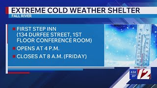 Fall River opens extreme cold weather shelter
