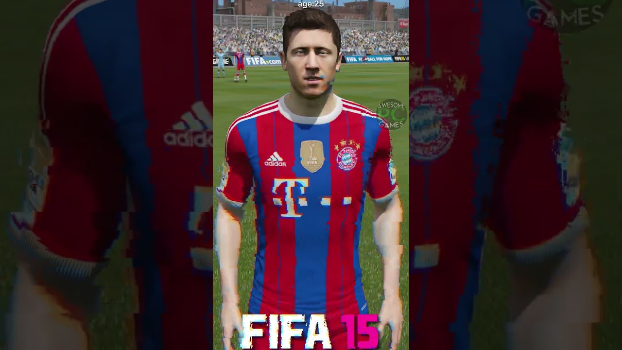 Robert Lewandowski FIFA evolution (10-24) 