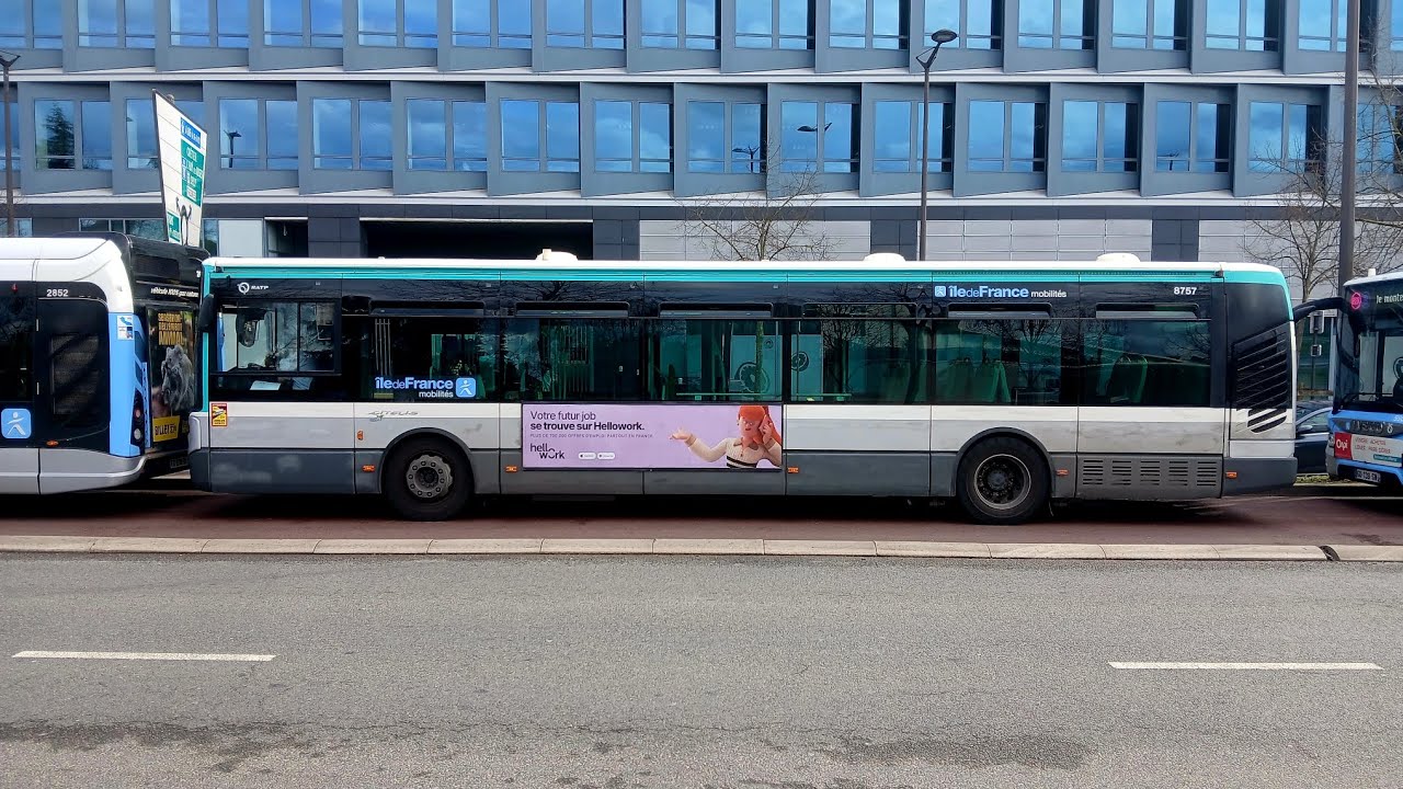 Le trajet d'un citelis 12 navette remplace RER B RATP entre pte d'Orléans à La croix de berny