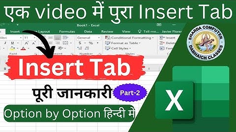 Insert Tab [Excel] | Complete Use in Hindi | Excel Tutorial for Beginners in Hindi