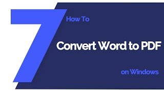 How to Convert Word to PDF on Windows | PDFelement 7