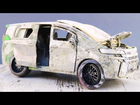 Toyota Restoration Abandoned | Damaged Toyota Alphard Model Restoration ASMR