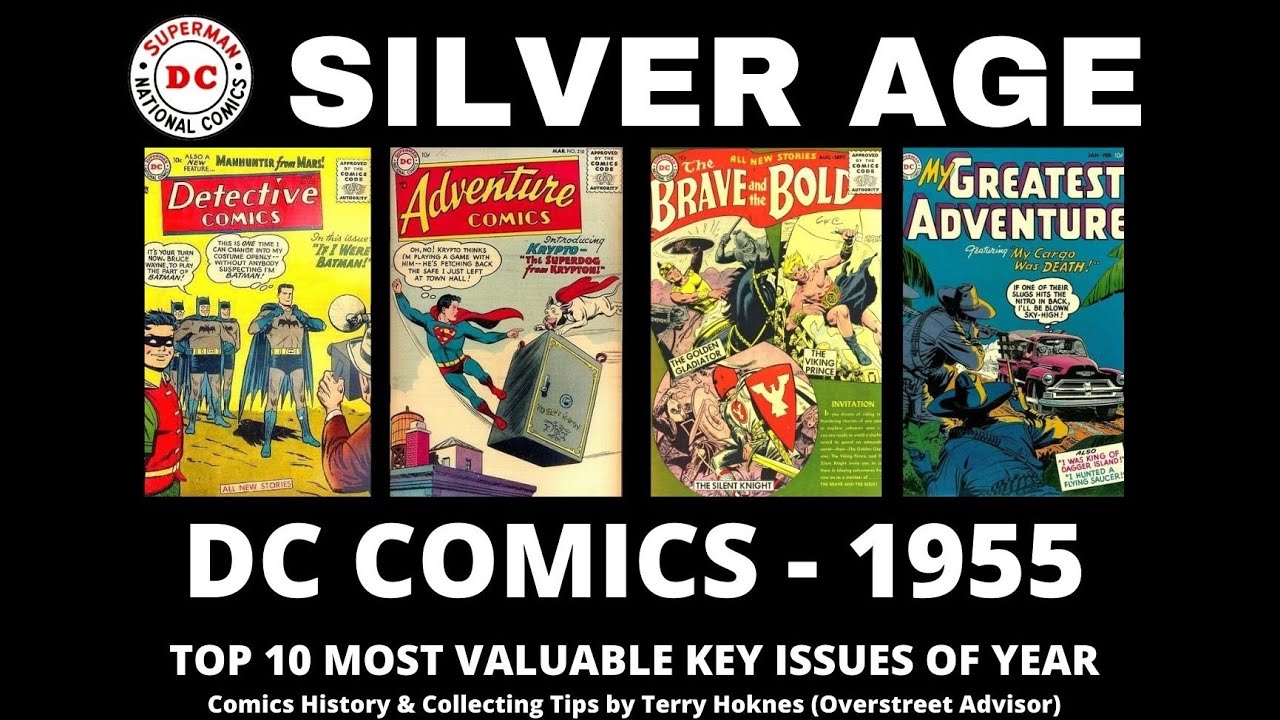 SILVER AGE DC Comics 1955 Top 10 Most Valuable key issues comic book